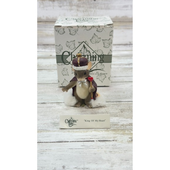 Fitz & Floyd Charming Tails King of My Heart 84/113 Mouse Figurine - Picture 5 of 6